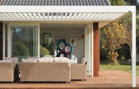 Tai Tapu alterations showing new timber deck and covered outdoor room from the garden